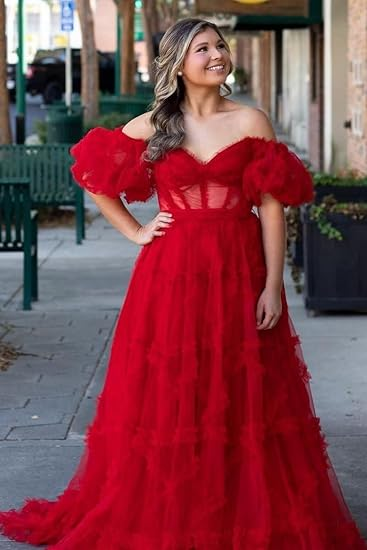 Fairytale Lavender Off the Shoulder Princess Gown,A-line Prom Dress Y6274