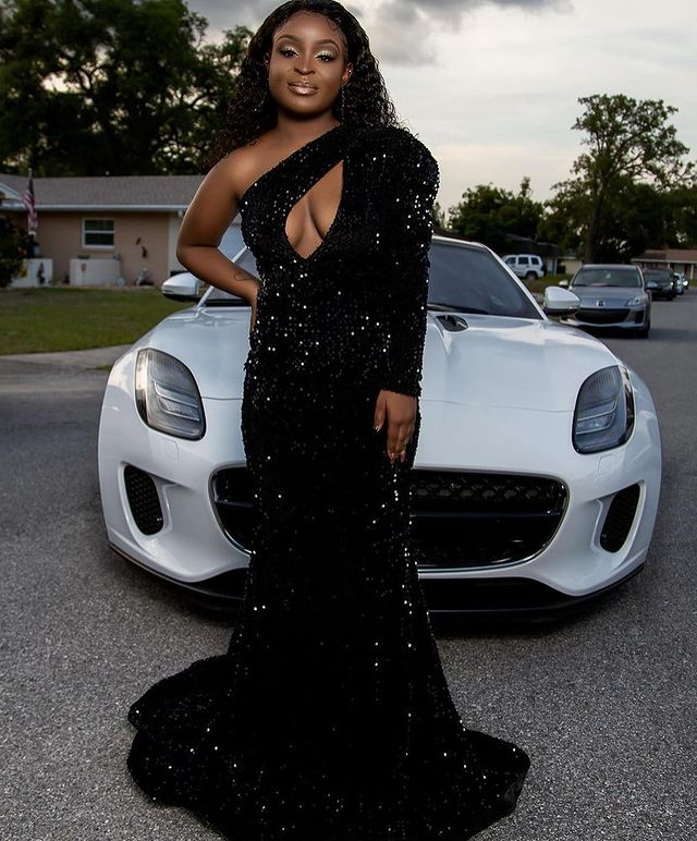 Sexy Black Mermaid Sequin Prom Dress,Long Sleeve Formal Dress Party Gown Gala Y4273