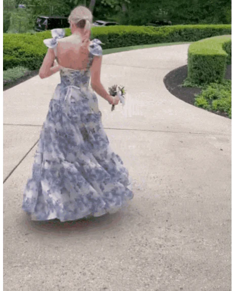 A Line Maxi Dress with Spaghetti Straps, Corset Prom Dress,Graduation Dress Y2873