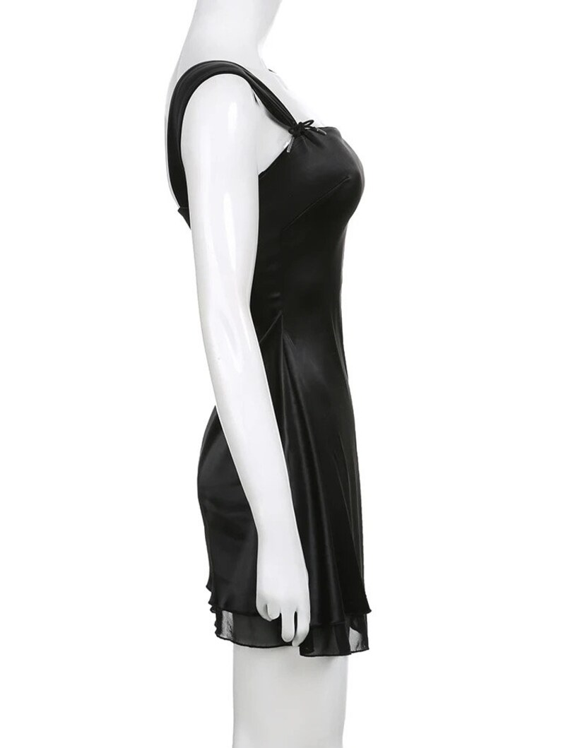 Lovely Black Straps A-line Homecoming Dress Y4035
