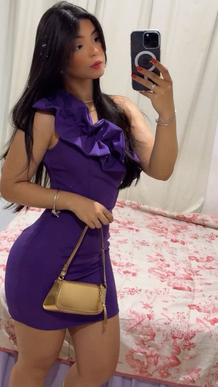 Sexy Purple Tight Homecoming Dress,Purple Party Gown Y7359