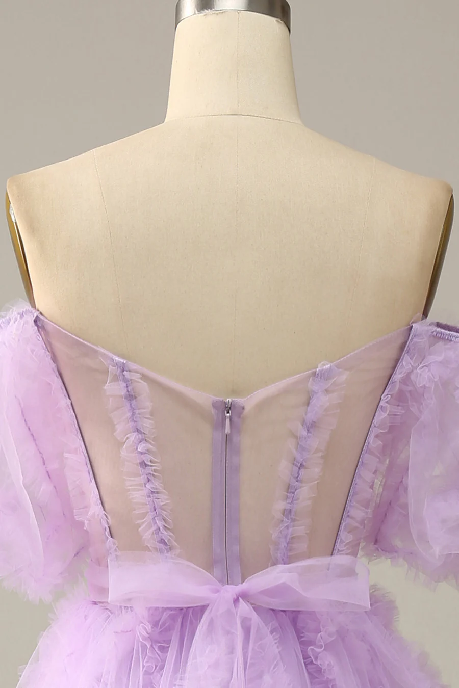 Fairytale Lavender Off the Shoulder Princess Gown,A-line Prom Dress Y6274