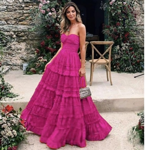 Red A-line Long Prom Dress,Red Formal Dress Y3086