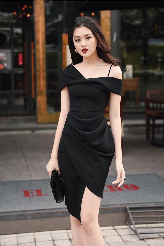 Chic Black Sheath Homecoming Dress Black Party Dress Y2870
