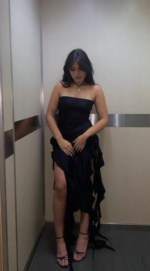 Sexy Black Strapless Prom Dress,Black Birthday Party Gown Y6343