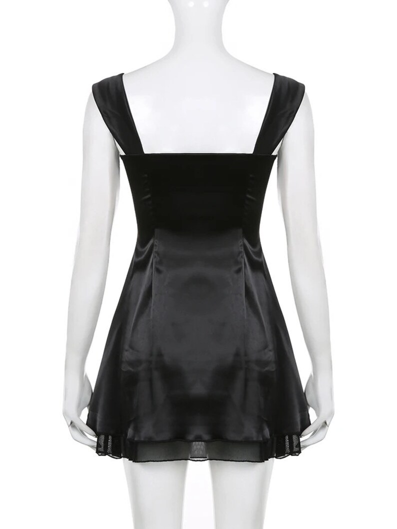 Lovely Black Straps A-line Homecoming Dress Y4035