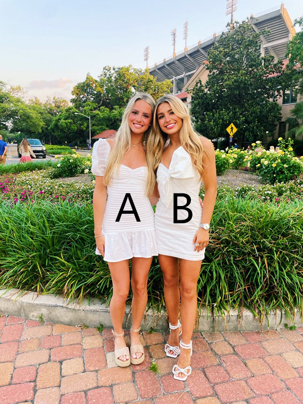 Lovely White Homecoming Dress,White Graduation Dress Y2111