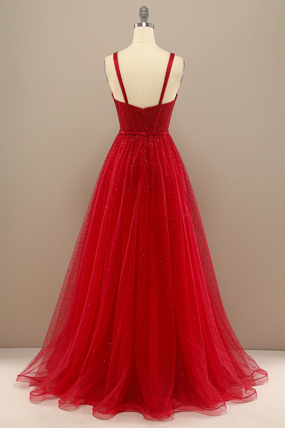 Beautiful Red Sweetheart Prom Dress with Beading Y802
