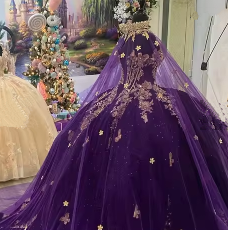 Stunning Purple Princess Quinceanera Dresses Ball Gown,Purple Sweet 16 Dress Y6560