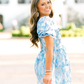 Retro Style Floral A-line Short Homecoming Dress,Summer Outfit Dress Y2957