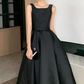 Elegant Black Prom Birthday Ball Gown Backless Big Bow-tie Evening Guest Long Party Summer Dresses Y5790