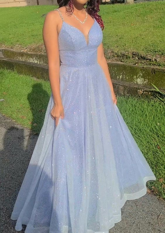 Sparkly A-line Prom Dress,Princess Dress  Y6961