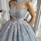 Glamorous A-line Princess Dress Ball Gown Sweet 16 Dress Y4001