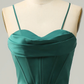 Dark Green Spaghetti Straps Mermaid Prom Dress Y4506