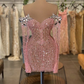 Luxurious Pink Homecoming Dress,Chic Homecoming Dress Y1965