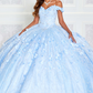 Emerald Green Hand Beaded Flower Ball Gown Quinceanera Dress Off Shoulder Sweetheart Gown Y293