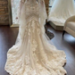 New high-quality mermaid lace embroidery fairy wedding dress Y4406