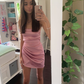 Cute Pink Bodycon Dress,Pink Homecoming Dress Y2124