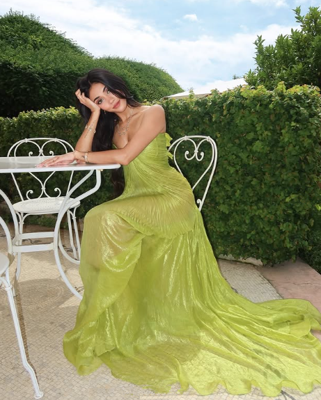 Sexy Green Long Prom Dress Spaghetti Straps Evening Gown Y7925