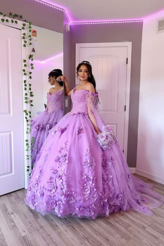 Stunning Tulle Quinceanera Dresses Ball Gown Sweet 15 Dress Y6032
