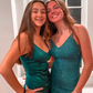 Green Spaghetti Straps Short Homecoming Dress,Green Graduation Dress For Teens Y2099