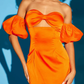 Sexy Orange Bodycon Dress,Orange Homecoming Dress  Y2993