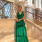 A Line Green Evening Dress Long Formal Occasion Dresses Y4725