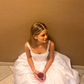 Classic A-line White Satin Long Wedding Dress,Simple White Bridal Dress  Y4672