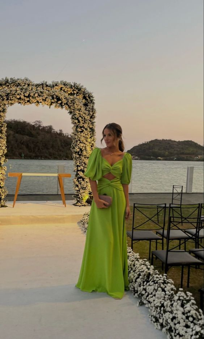Green Long Prom Dresses,A-line Evening Gowns,Party Dresses Y2845