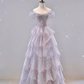 Gorgeous Ball Gown Off The Shoulder Tulle Prom Dress Evening Dress Y7580