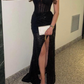 Charming Black Mermaid Prom Dress Black Evening Dress Y4331