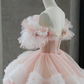 Fairy Tulle Pleated Layered Ball Gown Sweet Quinceanera Dress Y7702