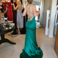 Simple Green Prom Dresses Long Prom Dress Fashion School Dance Dress Winter Formal Dress Y2950