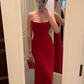 Charming Strapless Mermaid Long Evening Dress,Formal Gown Y2148