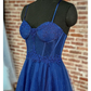 A-Line Prom Dresses Sparkle & Shine Dress Prom Floor Length Sleeveless Sweetheart Tulle Backless with Pleats Appliques Y6023