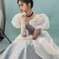 Blue Prom Dress Vintage Sweet Princess Fairy Dress Y5973