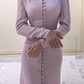 Elegant Long Sleeves Sheath/Column Prom Dress,Charming Evening Dress Y4636