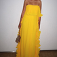 Yellow dress outfit wedding yellow dress formal prom dresses Y2799