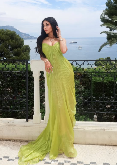 Sexy Green Long Prom Dress Spaghetti Straps Evening Gown Y7925