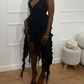 Chic Black Evening Dress for Black Girls,Black Party Dress Y4523