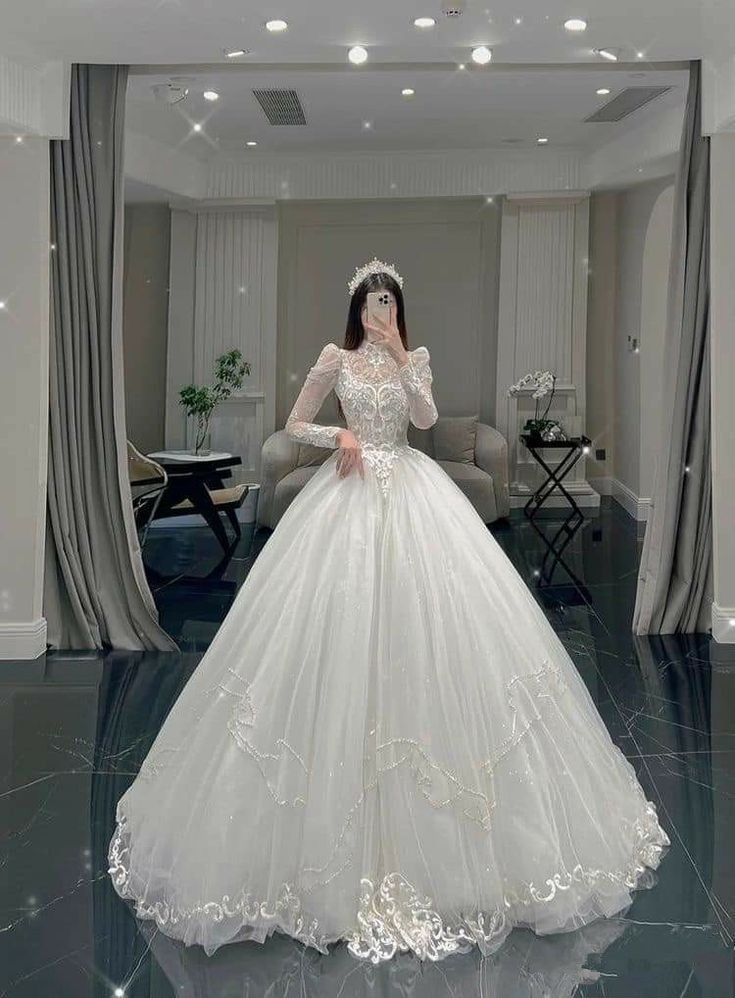 Glamorous White A-line Wedding Dress,White Bridal Dress Y4016