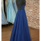 A-Line Prom Dresses Sparkle & Shine Dress Prom Floor Length Sleeveless Sweetheart Tulle Backless with Pleats Appliques Y6023