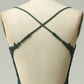 Mermaid Halter Dark Green Long Prom Dress with Appliques Beading Y1858