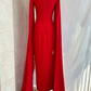 Party Evening Dresses Women Casual Strapless Red Banquet Maxi Wedding Dresses for Female Y4991