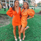 Deep V Neck Homecoming Dress,Cute Party Dress Y1885