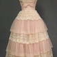 Retro Style A-line Pink Tiered Prom Dress 18th Birthday Party Dress Y2922