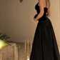 Fashion Black Straps Long Prom Dress Evening Dress  Y7992