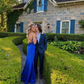 Elegant Royal Blue Sheath Prom Dress,Classy Royal Blue Evening Dress Y4085
