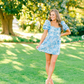 Retro Style Floral A-line Short Homecoming Dress,Summer Outfit Dress Y2957