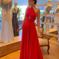 Elegant One Shoulder A-line Prom Dress,Wedding Guest Outfit Y7169